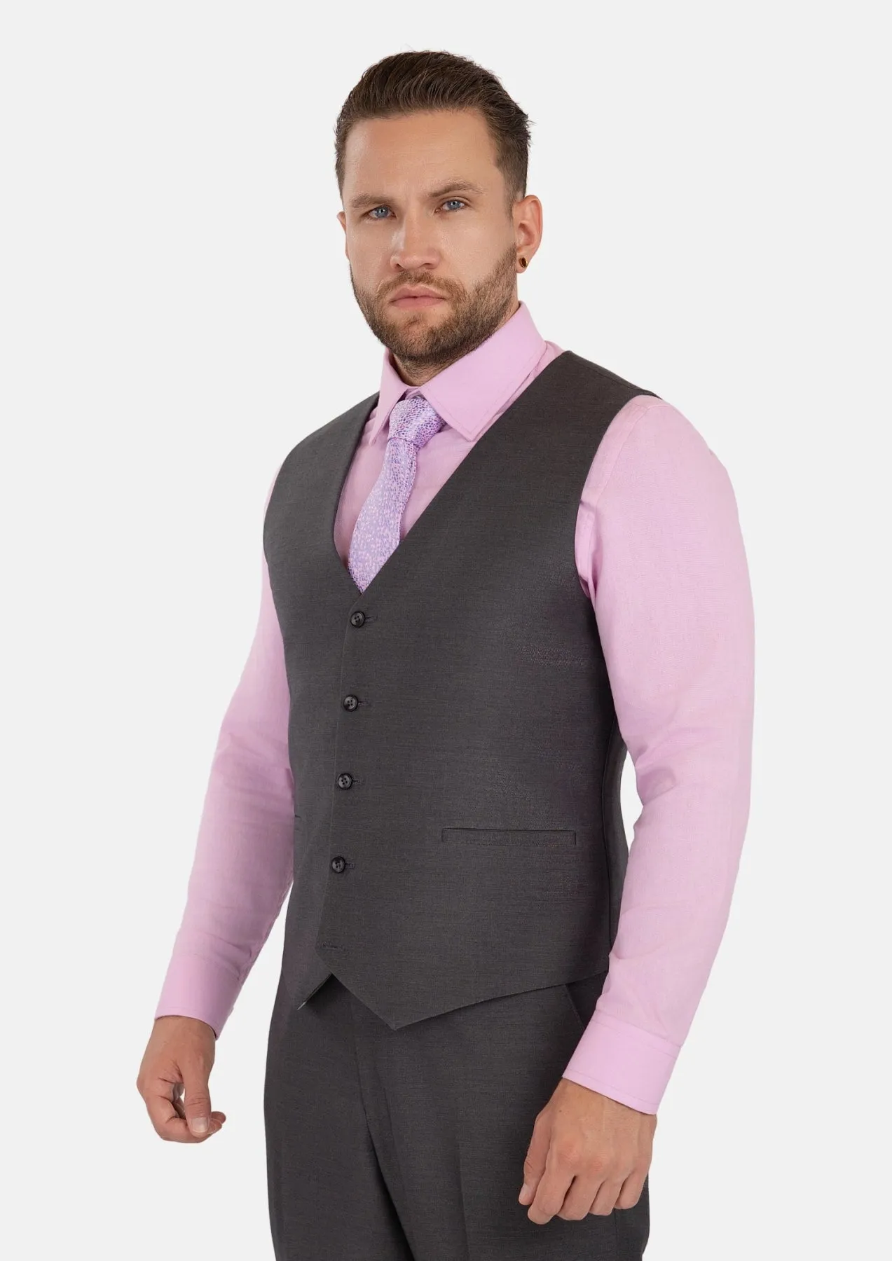 Shimmer Grey Vest sold by Sartoro product image thumbnail 4