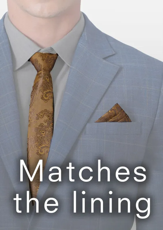 Matching Tie & Pocket Square sold by Sartoro