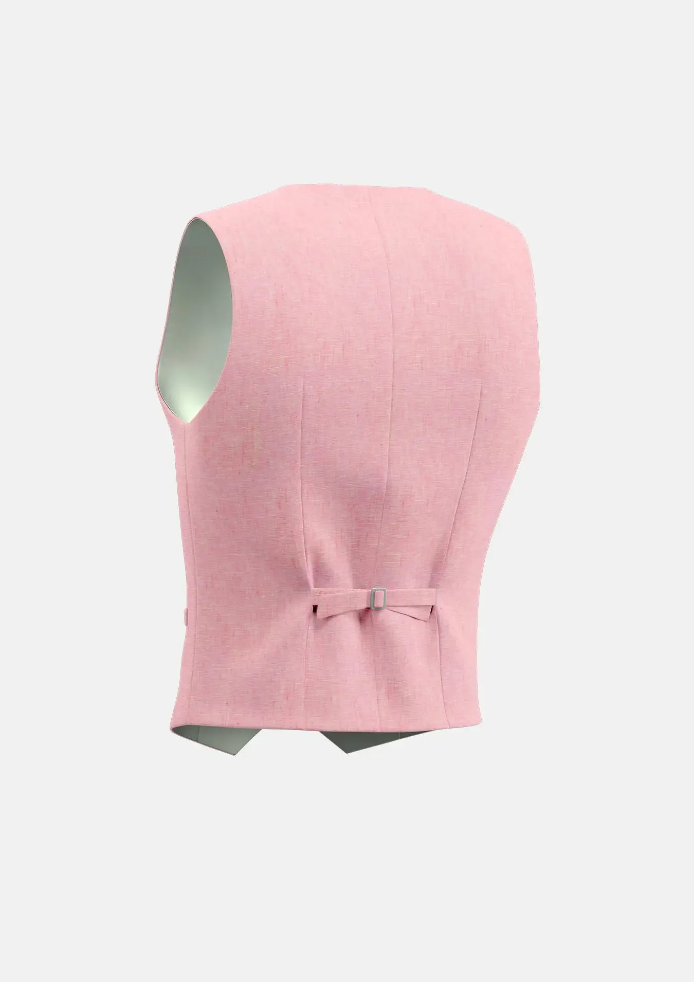 Salmon Linen Vest sold by Sartoro product image thumbnail 3