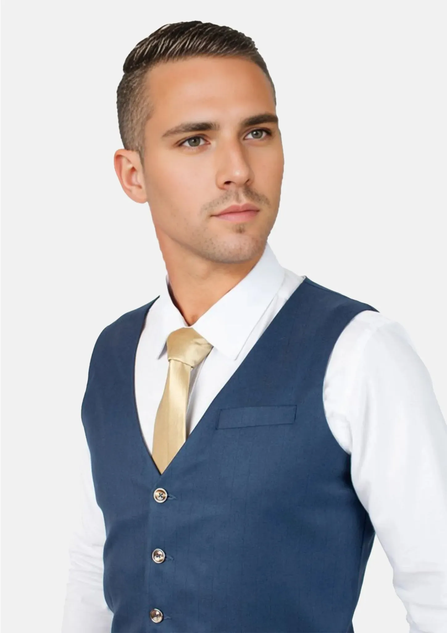 Prussian Blue Vest sold by Sartoro product image thumbnail 2