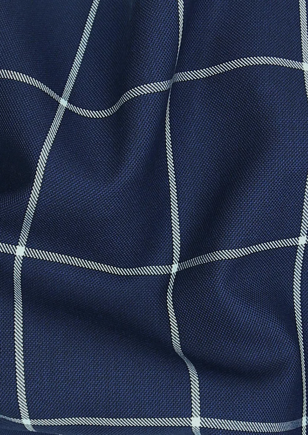 Oxford Blue Windowpane Vest sold by Sartoro product image thumbnail 4