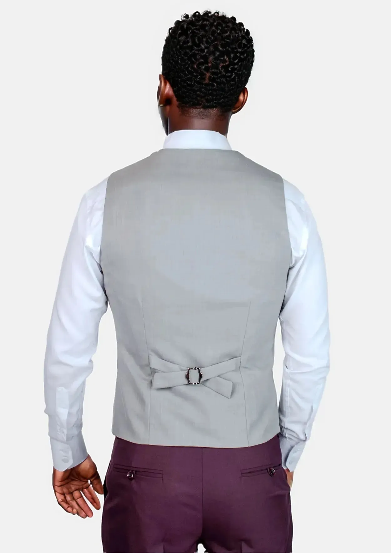 Harbor Grey Sharkskin Vest sold by Sartoro product image thumbnail 4