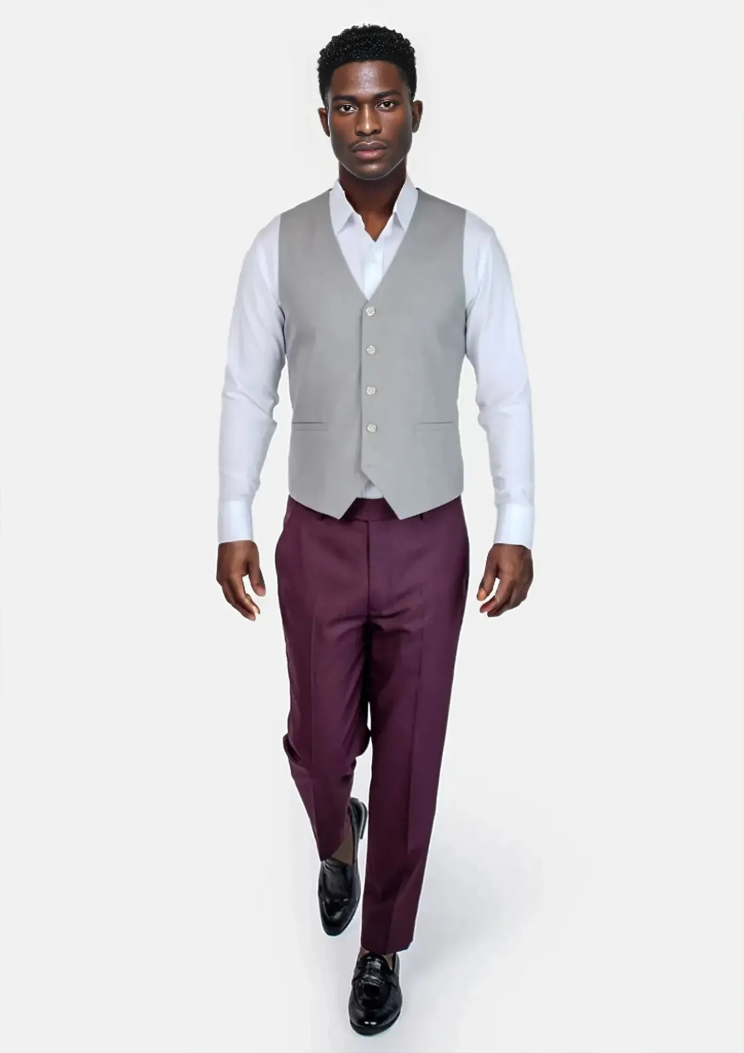 Harbor Grey Sharkskin Vest sold by Sartoro product image thumbnail 5