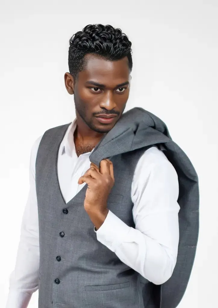 Grey Prince of Wales Vest sold by Sartoro product image thumbnail 4