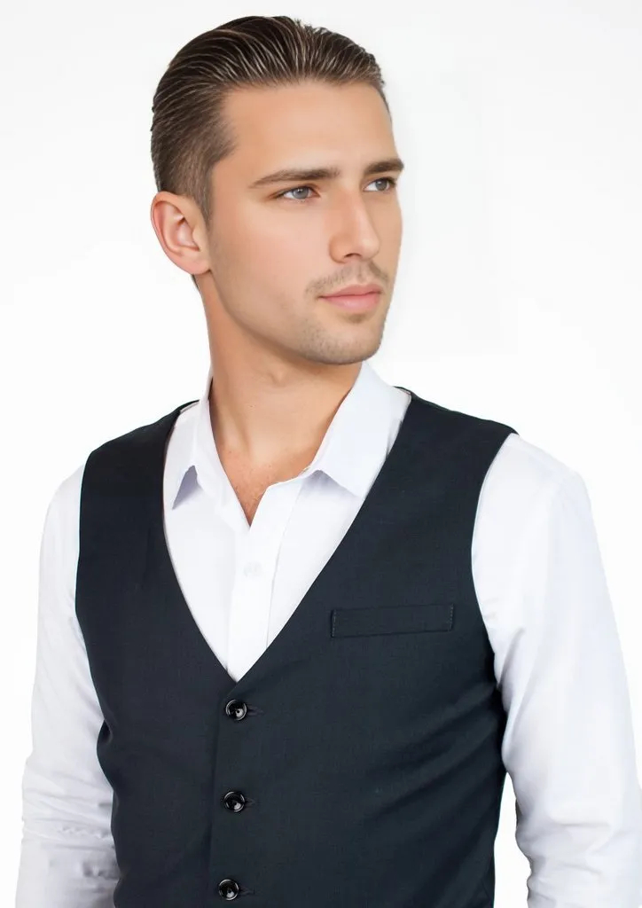 Dark Charcoal Twill Vest sold by Sartoro product image thumbnail 2