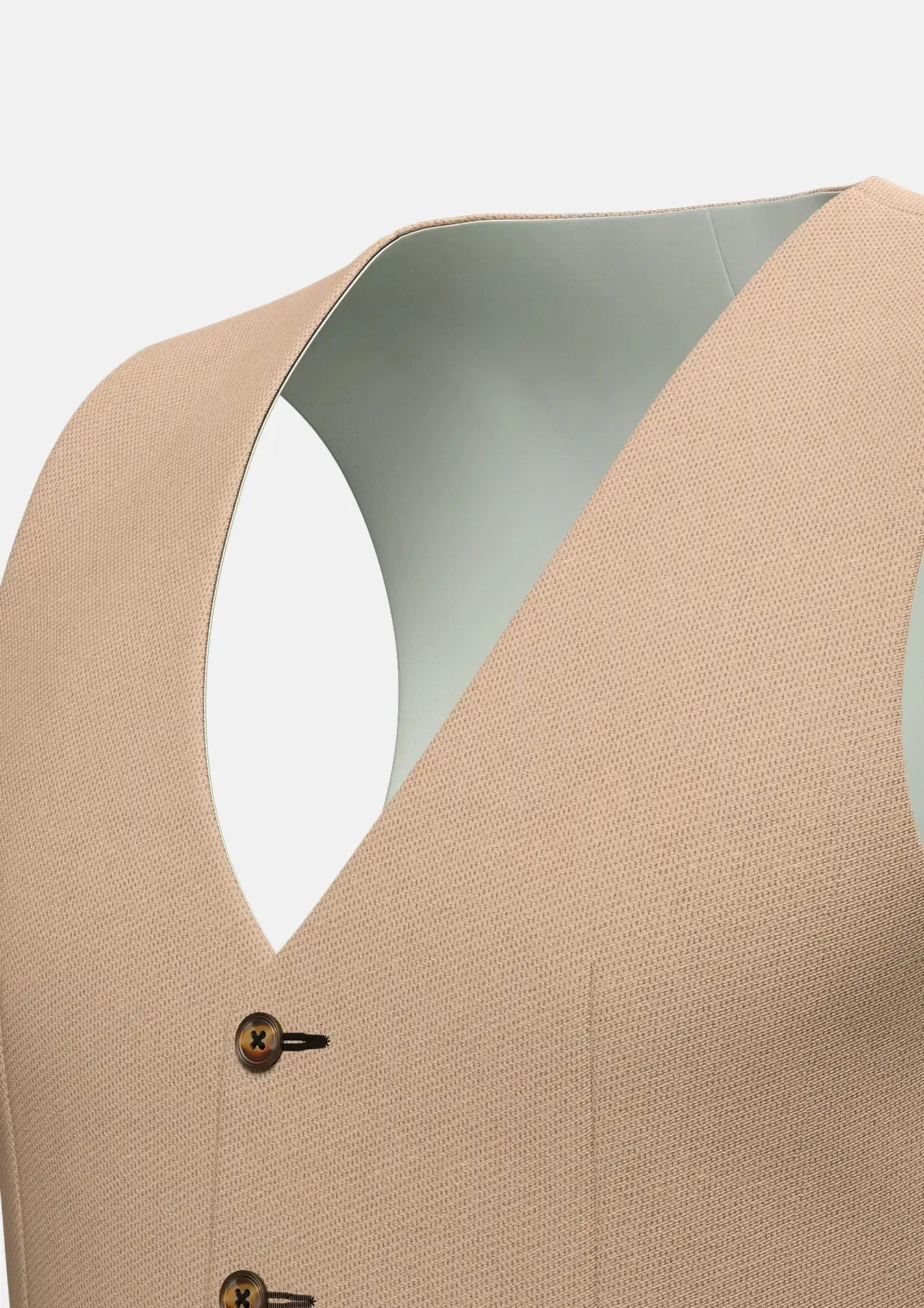 Camel Cotton Vest sold by Sartoro product image thumbnail 2