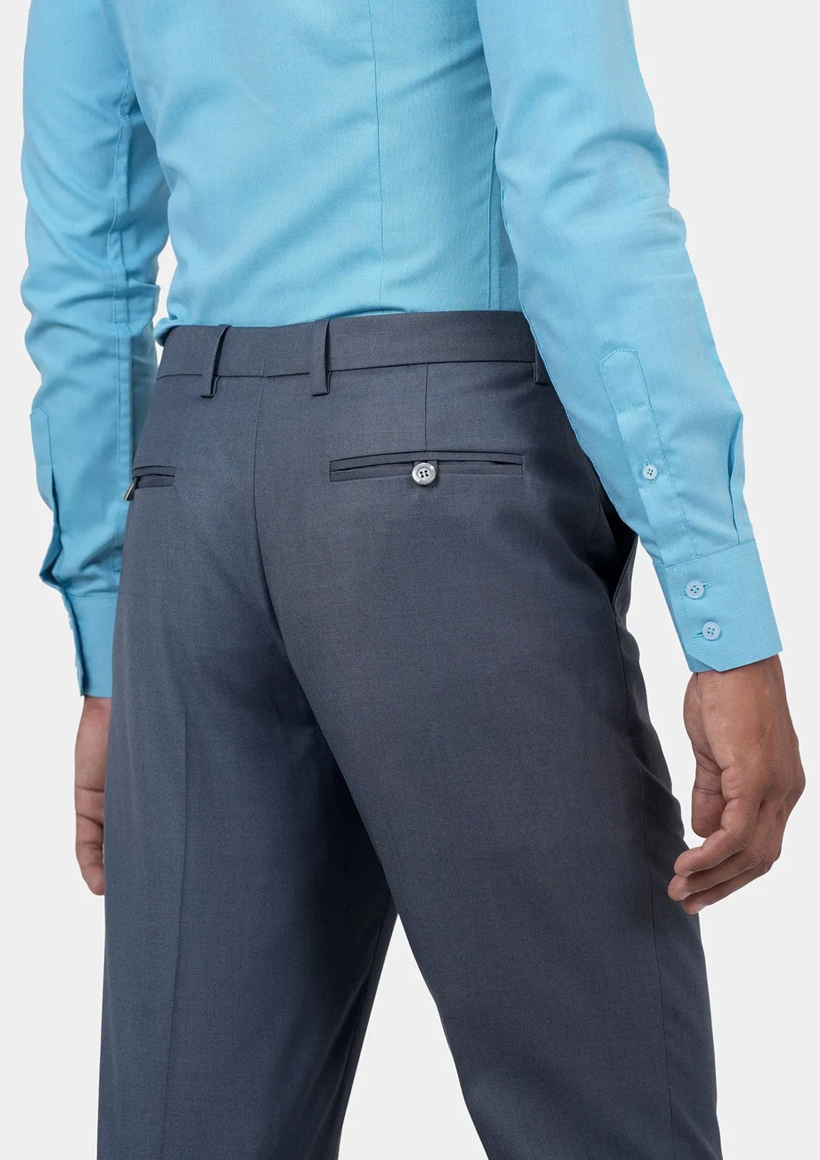 Slate Grey Twill Pants sold by Sartoro product image thumbnail 4