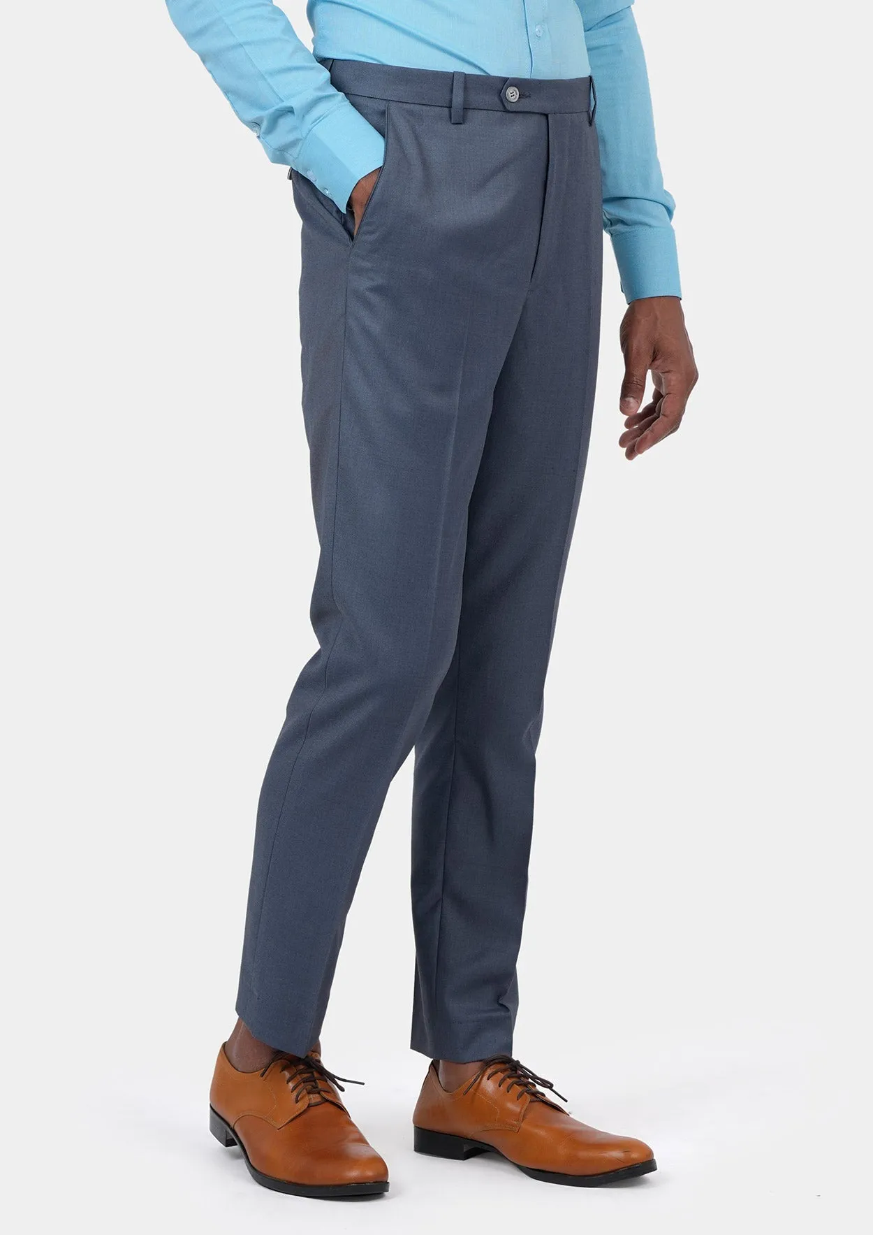 Slate Grey Twill Pants sold by Sartoro product image thumbnail 3