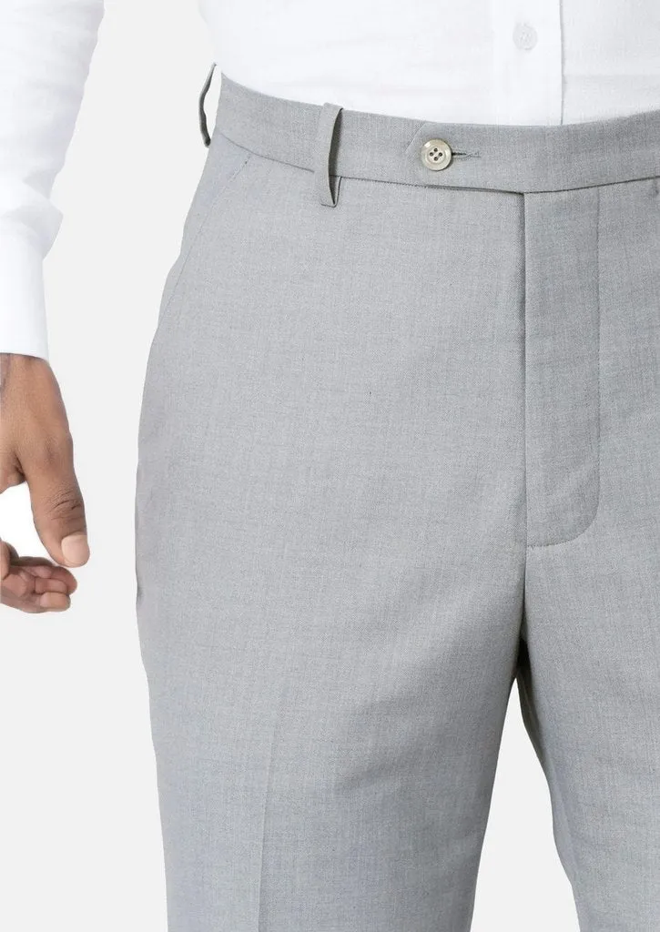 Powder Grey Twill Pants sold by Sartoro product image thumbnail 2