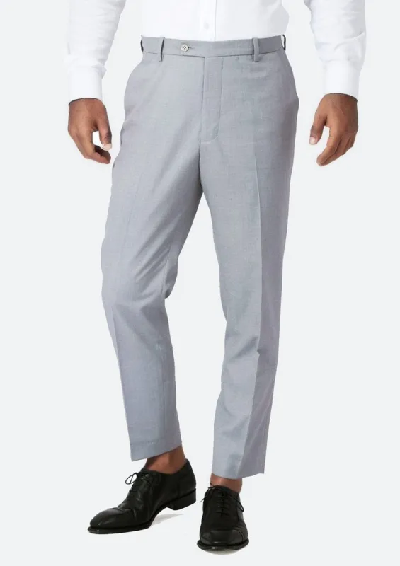 Powder Grey Twill Pants sold by Sartoro