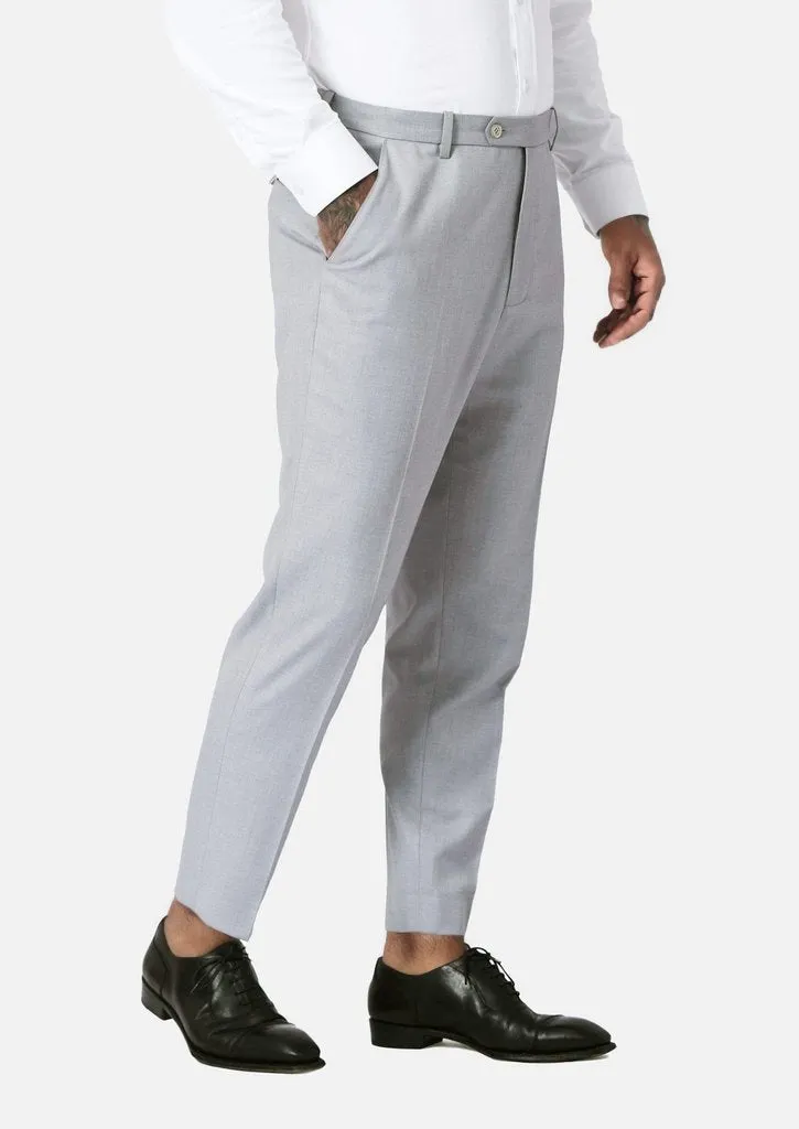 Powder Grey Twill Pants sold by Sartoro product image thumbnail 4