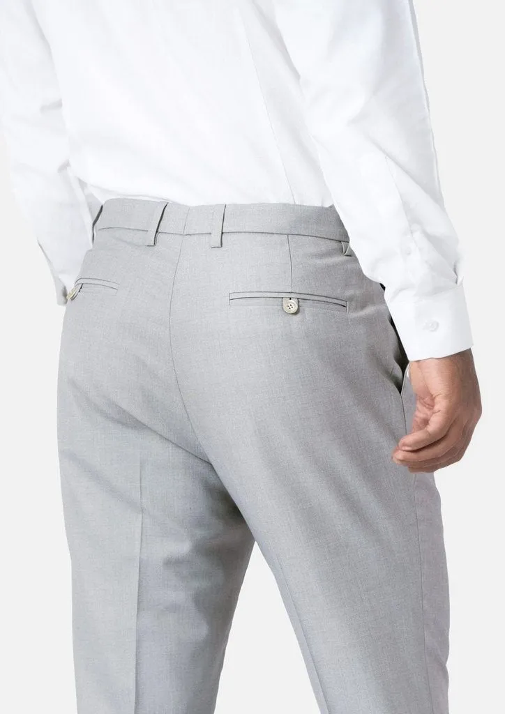 Powder Grey Twill Pants sold by Sartoro product image thumbnail 5