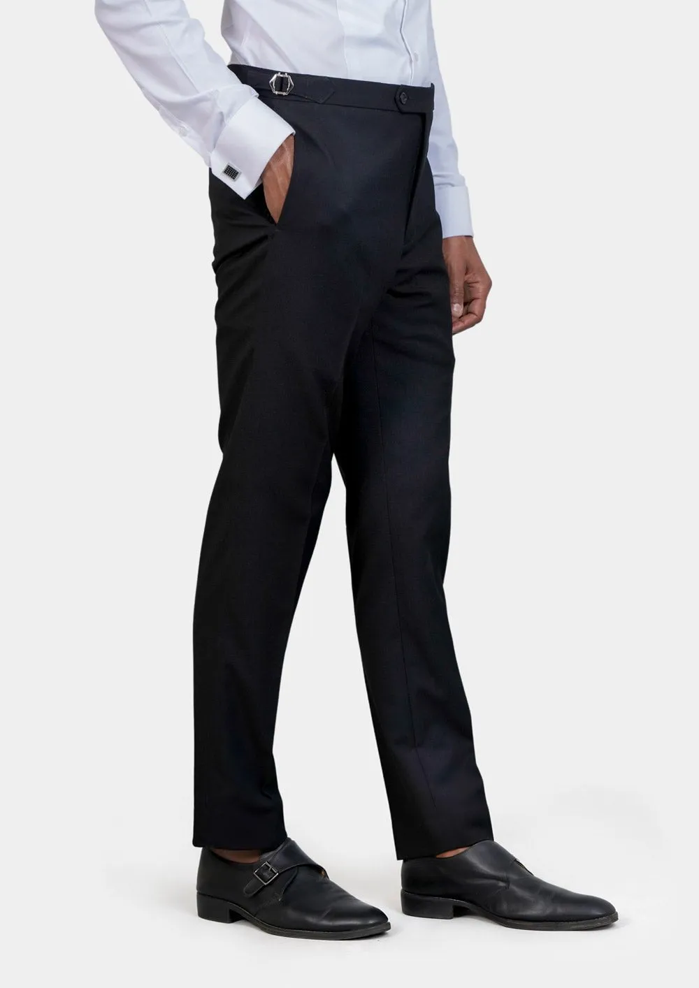Jet Black Twill Pants sold by Sartoro product image thumbnail 3