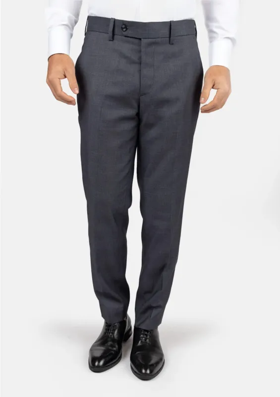 Charcoal Prince of Wales Pants sold by Sartoro