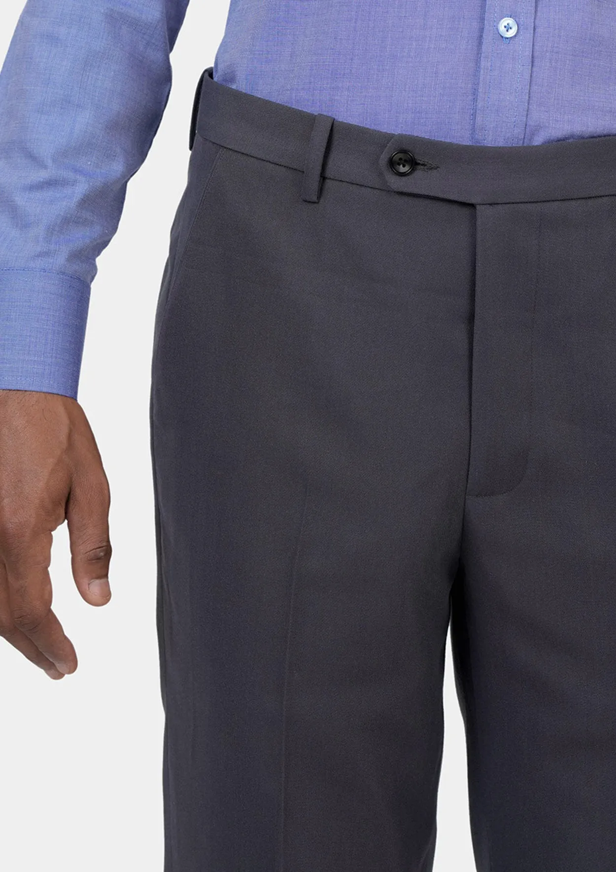 Shadow Grey Cotton Chino Pants sold by Sartoro product image thumbnail 2