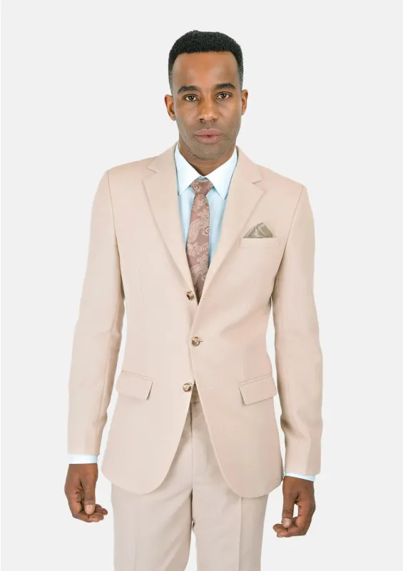 Prince Champagne Cotton Suit sold by Sartoro