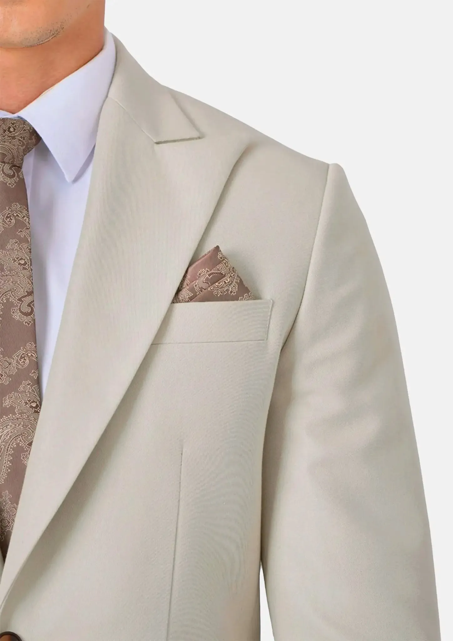 Hudson Ivory Cotton Suit sold by Sartoro product image thumbnail 2