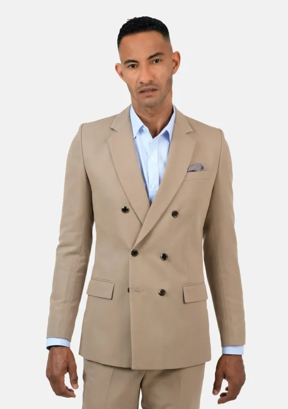 Beekman Khaki Cotton Suit sold by Sartoro