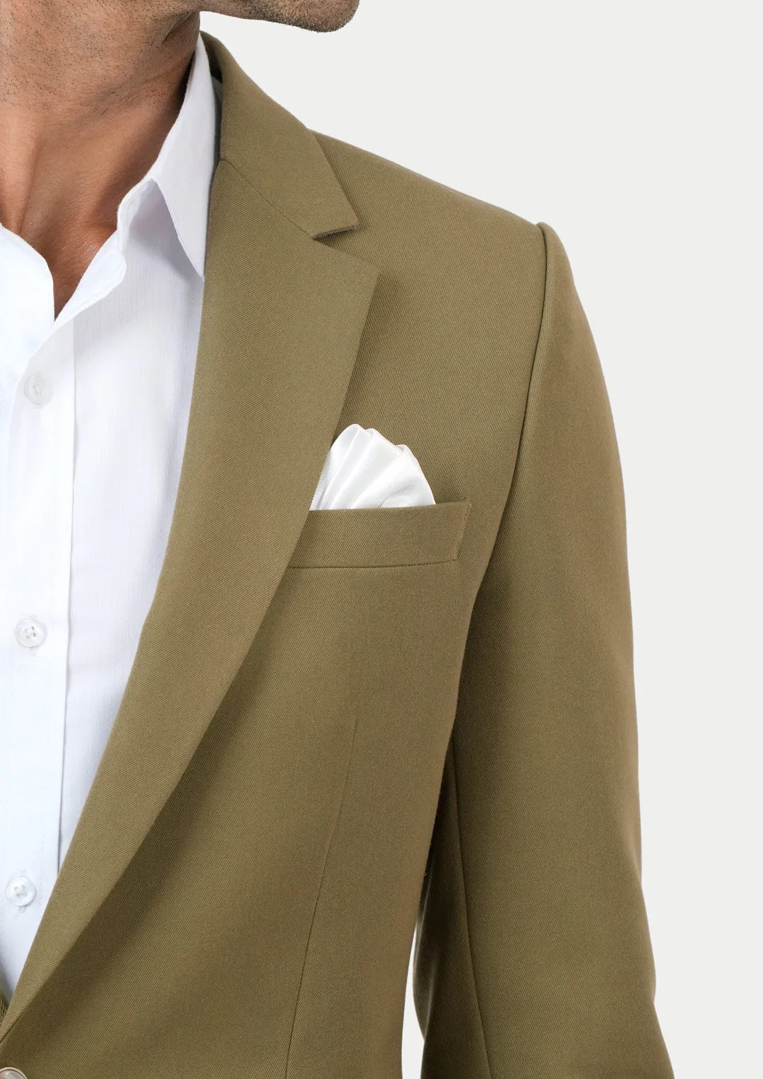 Astor British Khaki Cotton Suit sold by Sartoro product image thumbnail 2