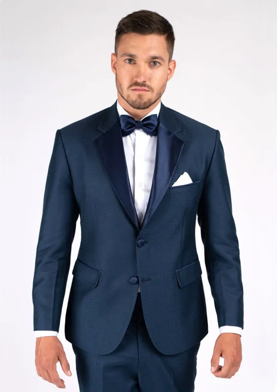 Astor Blue Microcheck Tuxedo made by Sartoro