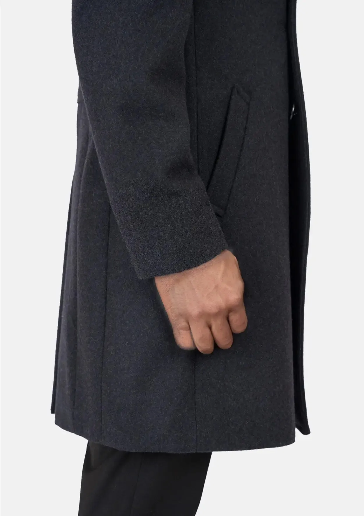 Charcoal Wool Signature Peacoat sold by Sartoro product image thumbnail 5
