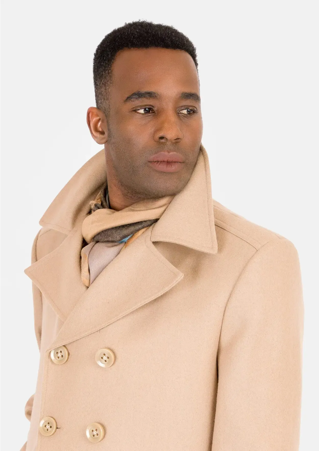 Sand Wool Signature Peacoat sold by Sartoro product image thumbnail 2