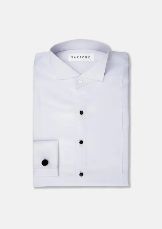 White Tuxedo Shirt sold by Sartoro