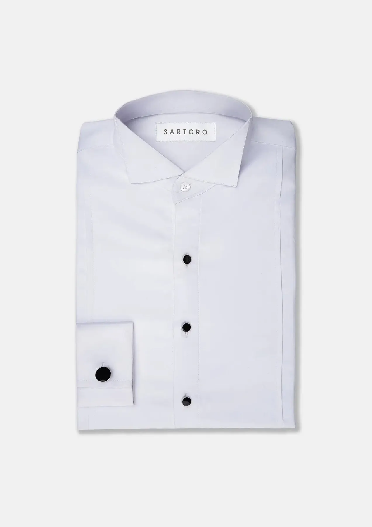 White Tuxedo Shirt sold by Sartoro