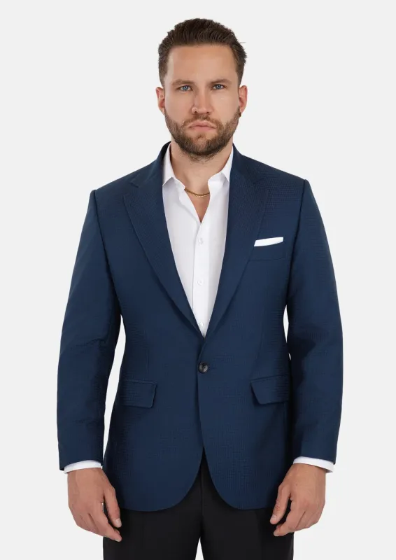 Lafayette Blue Microcheck Jacket sold by Sartoro