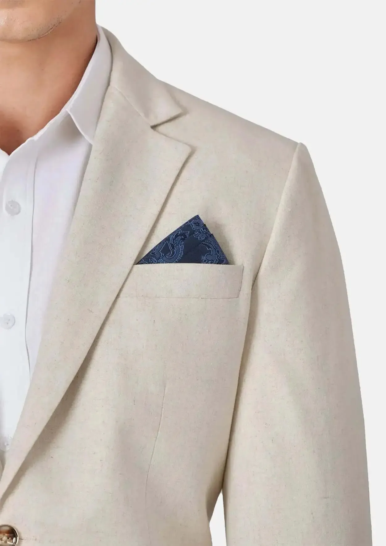 Astor Sand Linen Blend Suit sold by Sartoro product image thumbnail 2