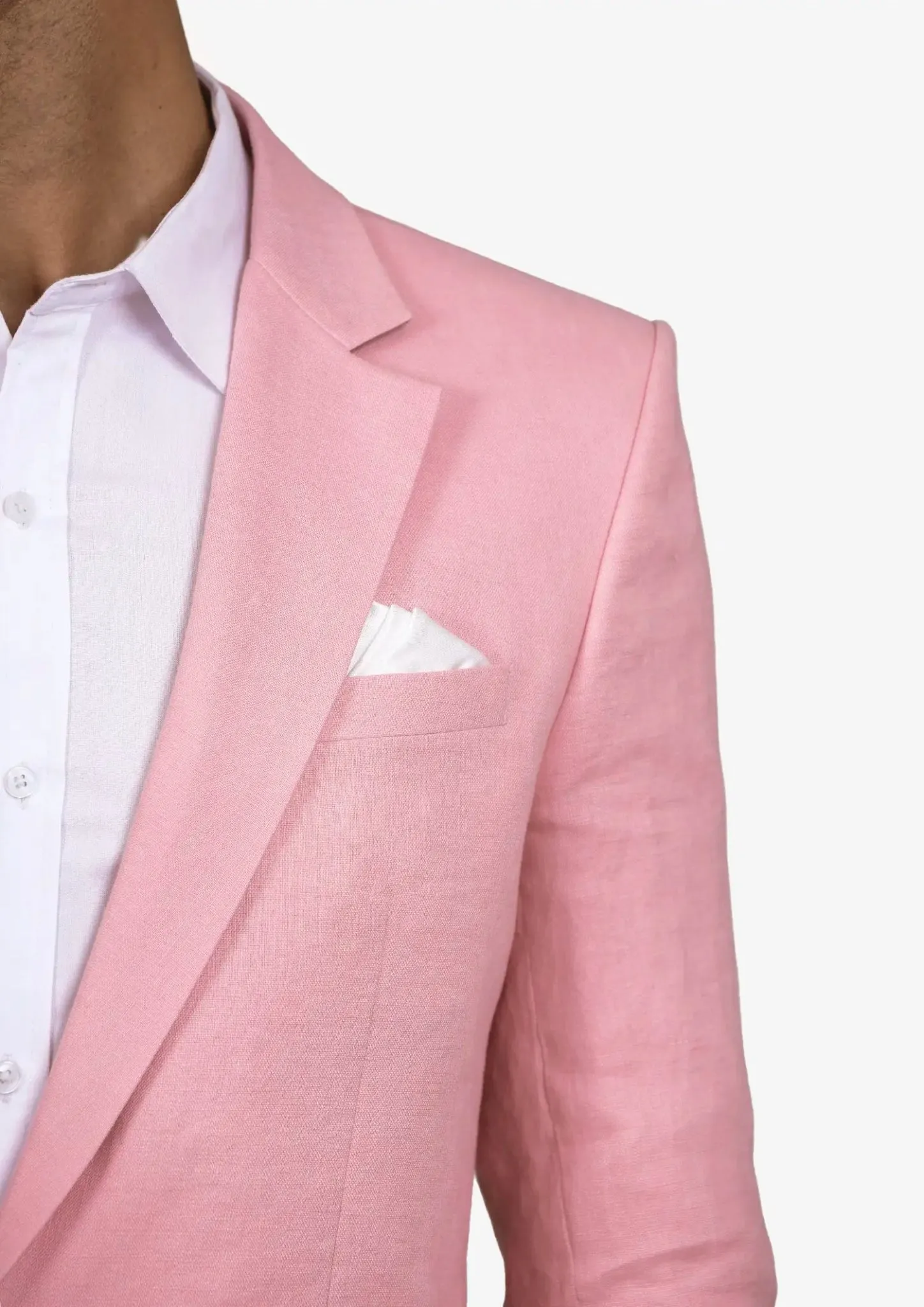 Astor Salmon Linen Suit sold by Sartoro product image thumbnail 2