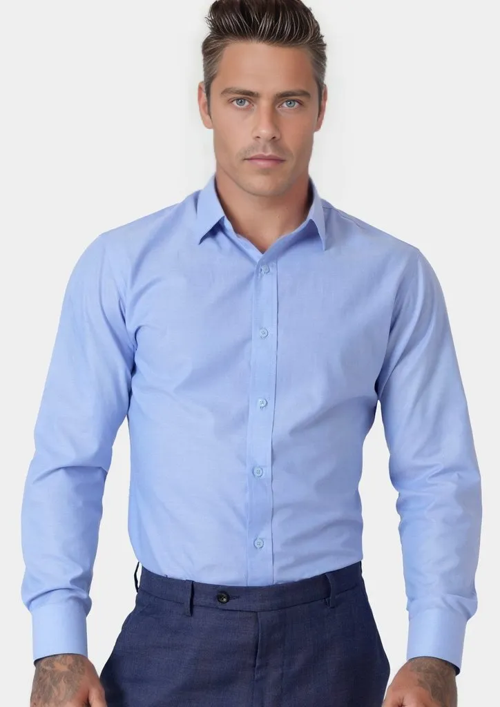 Blue Pinpoint Oxford Shirt sold by Sartoro product image thumbnail 2