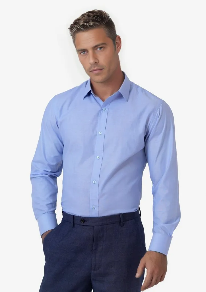 Blue Pinpoint Oxford Shirt sold by Sartoro product image thumbnail 4