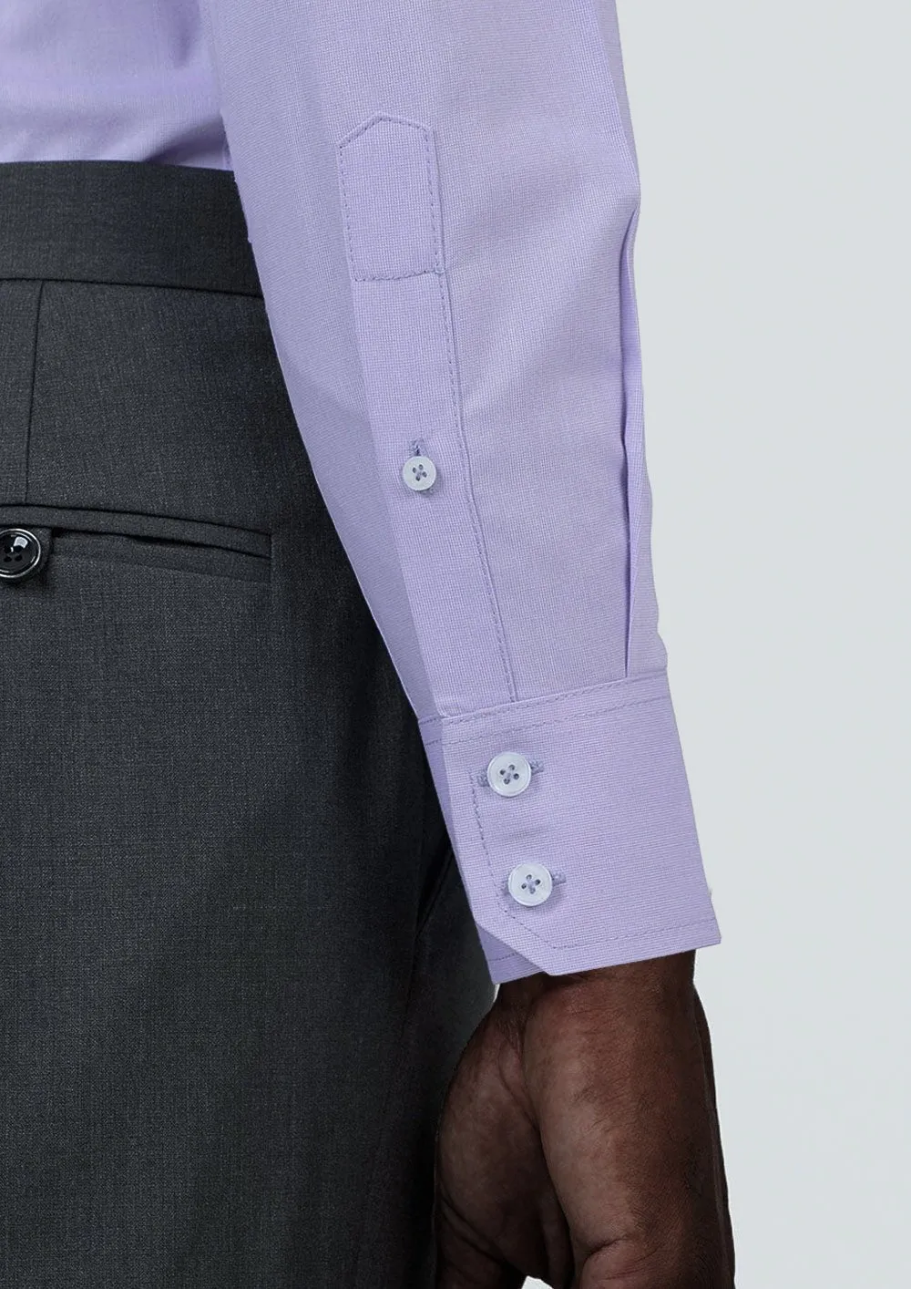 Mauve Egyptian Cotton Broadcloth Shirt sold by Sartoro product image thumbnail 5