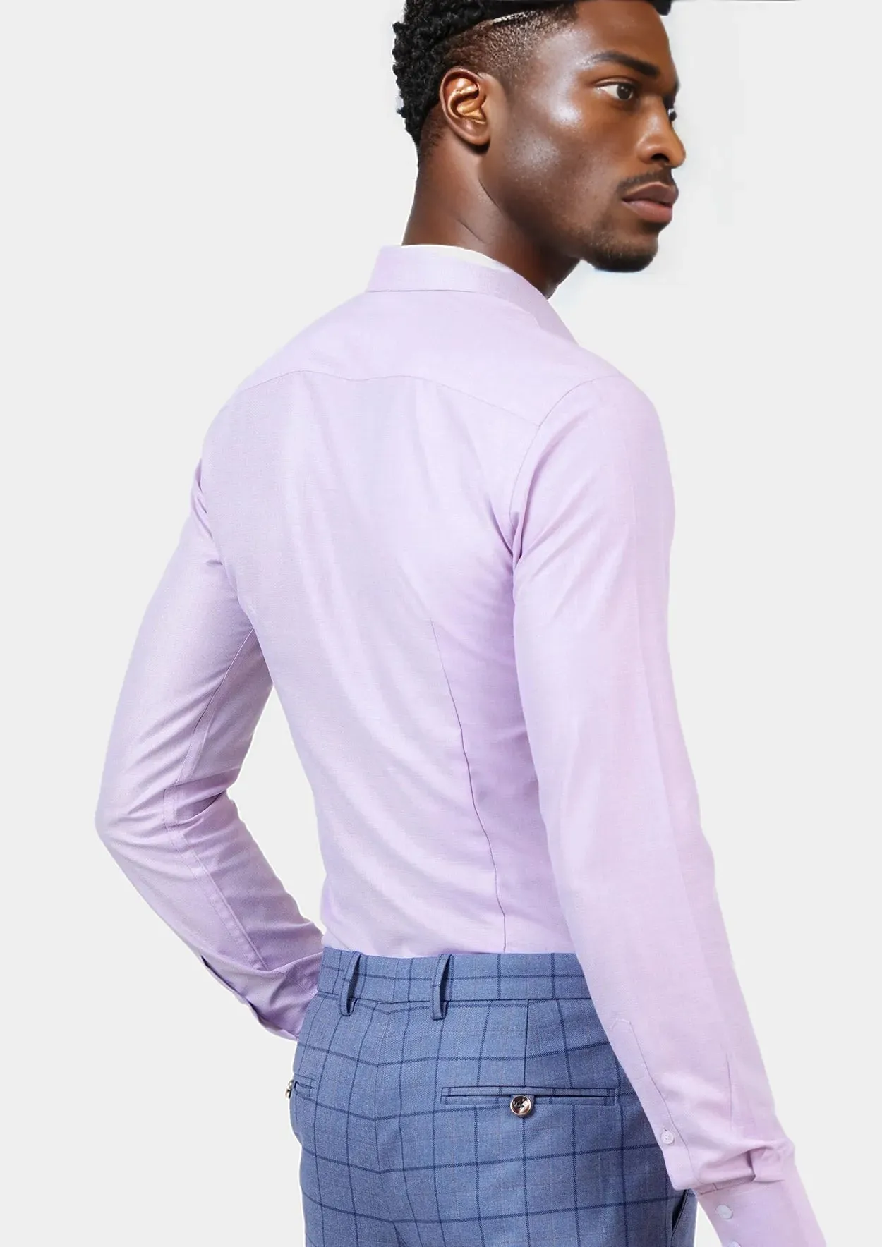 Lilac End On End Shirt sold by Sartoro product image thumbnail 4