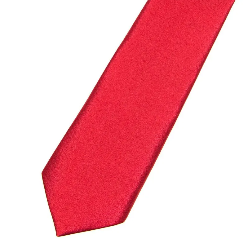 Silk Satin Chili Red Tie sold by Sartoro