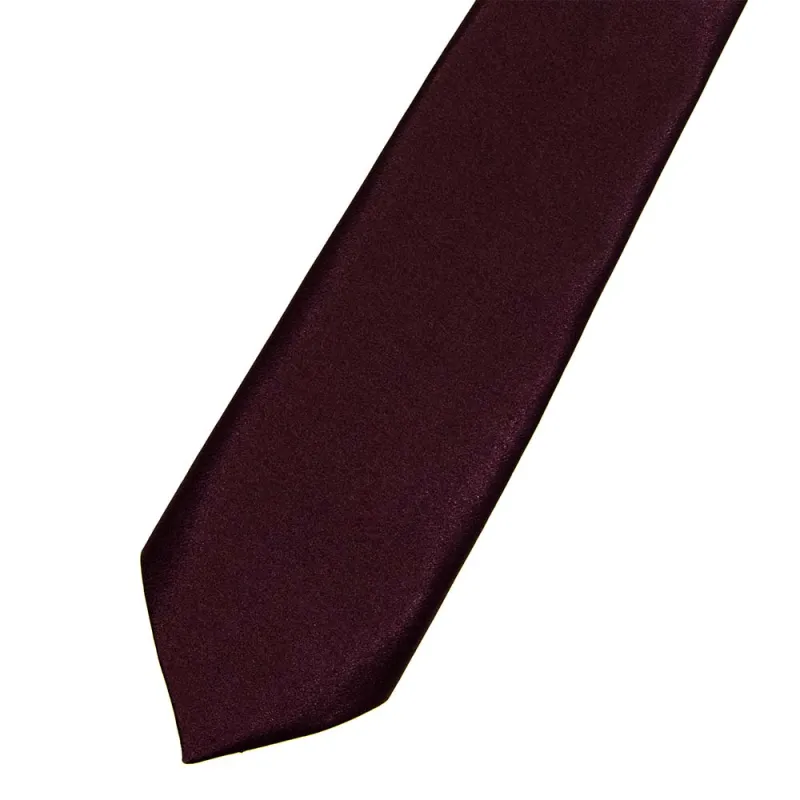 Silk Satin Merlot Tie sold by Sartoro