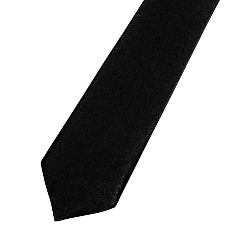 Silk Satin Black Tie sold by Sartoro