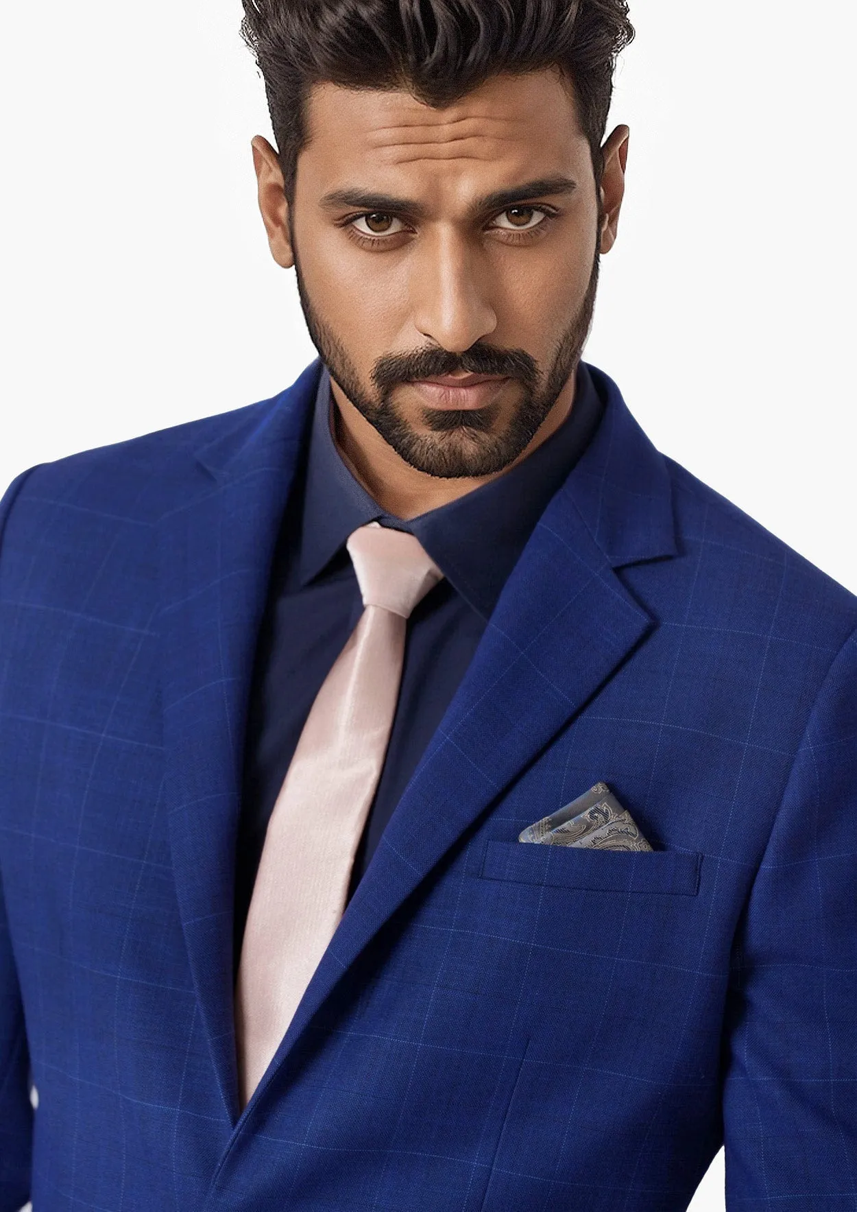 Astor Regal Blue Windowpane Suit sold by Sartoro product image thumbnail 5