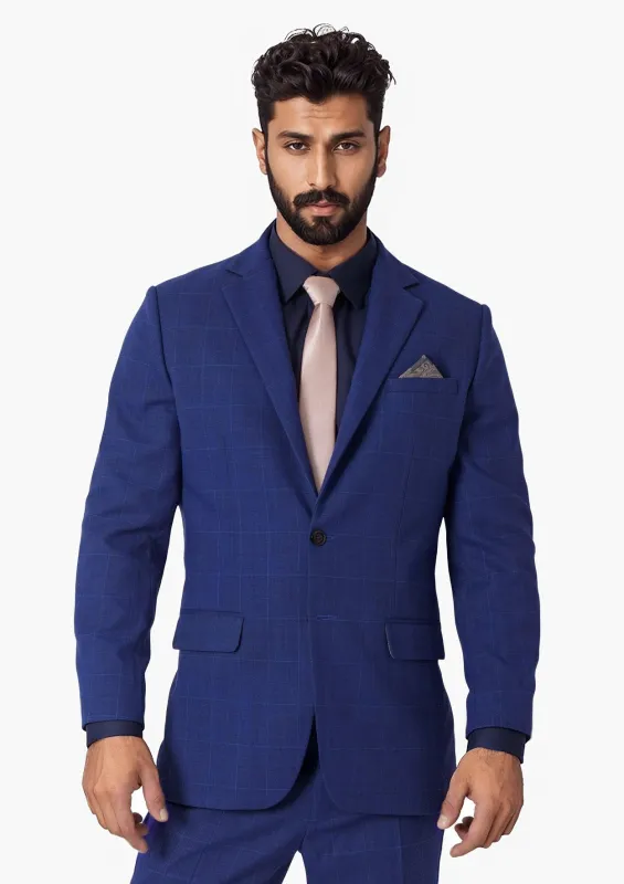 Astor Regal Blue Windowpane Suit sold by Sartoro