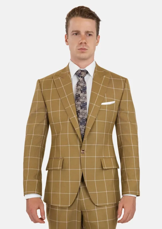 Bowery Gold Windowpane Suit sold by Sartoro