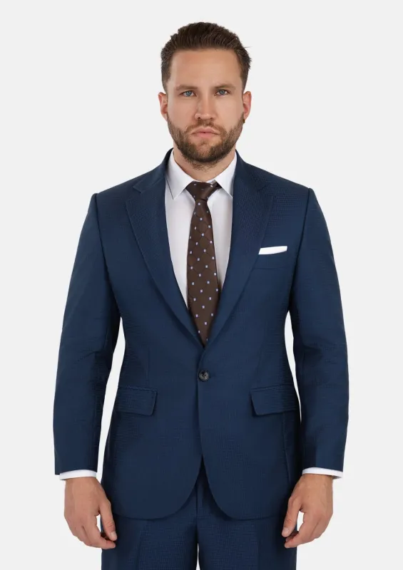 Lafayette Blue Microcheck Suit sold by Sartoro