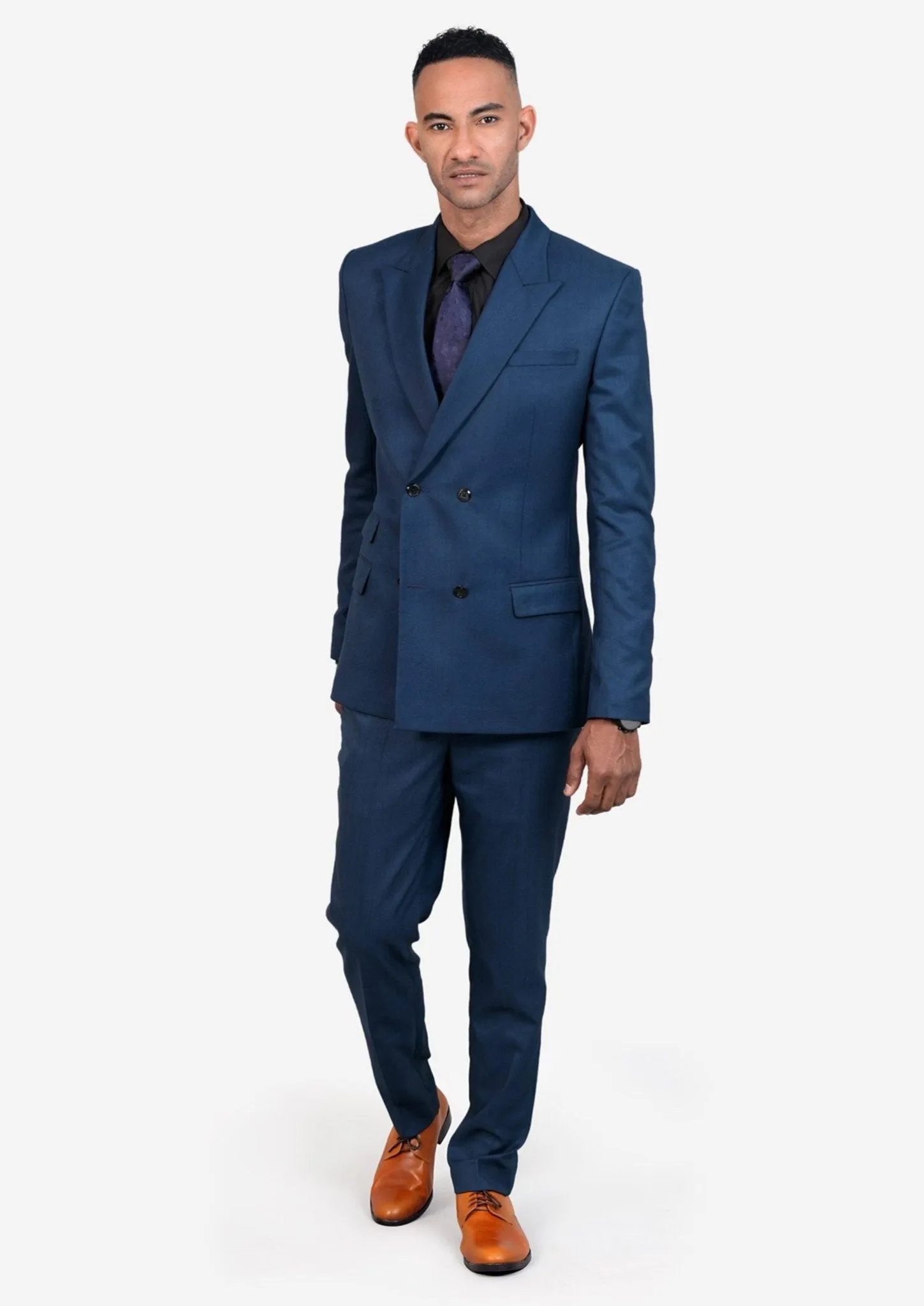 Beekman Prussian Blue Suit sold by Sartoro product image thumbnail 3