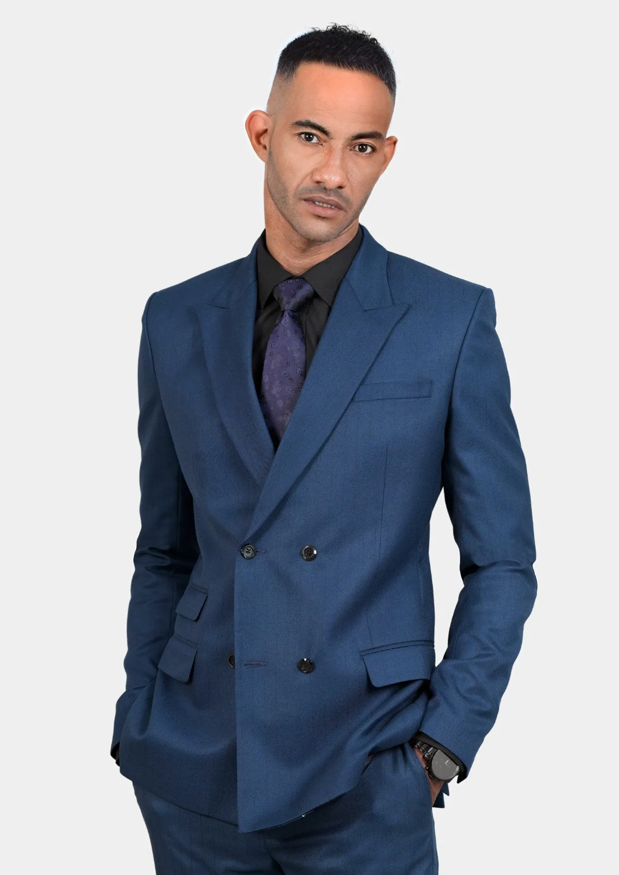 Beekman Prussian Blue Suit sold by Sartoro