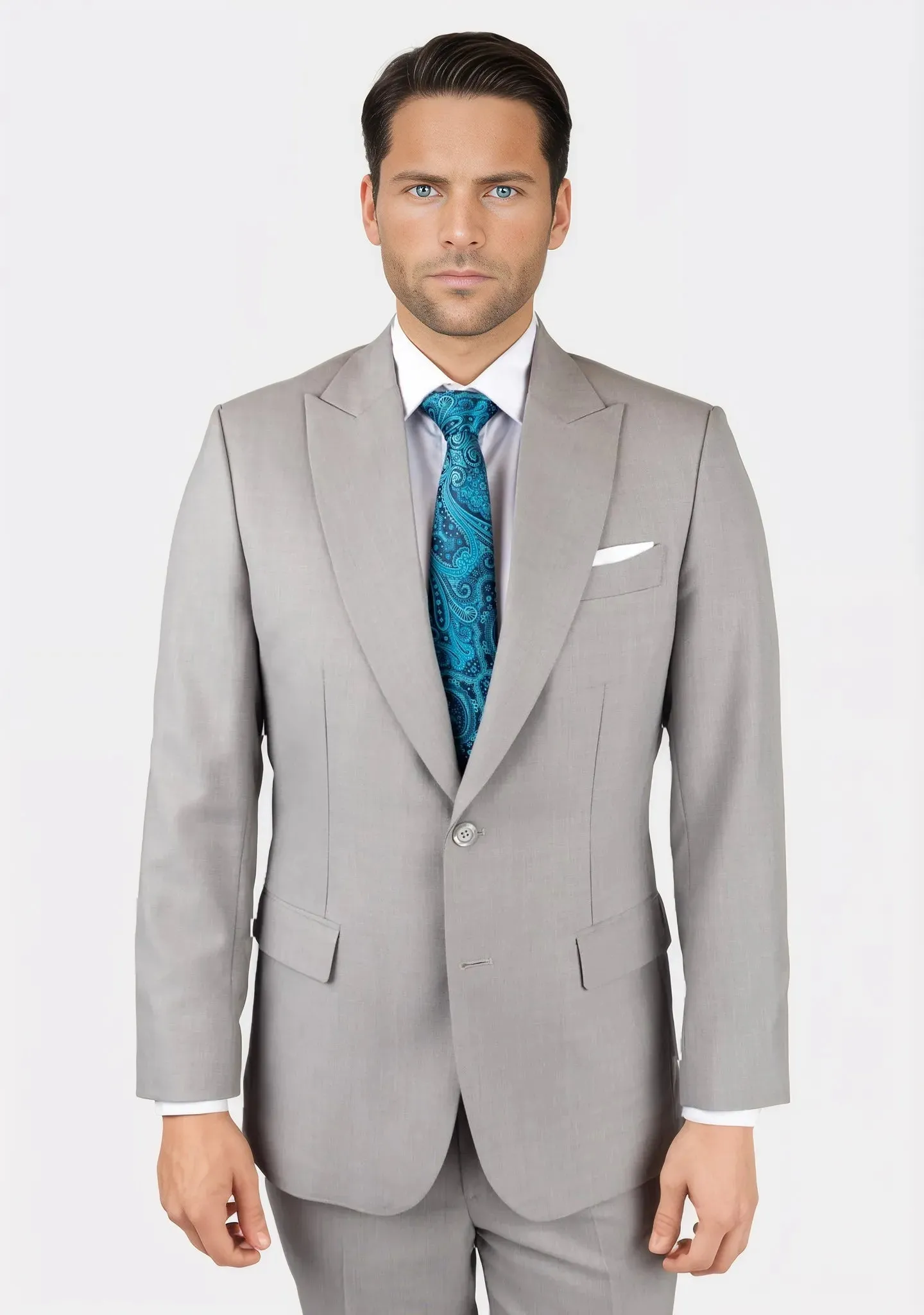Bryant Harbor Grey Sharkskin Suit sold by Sartoro