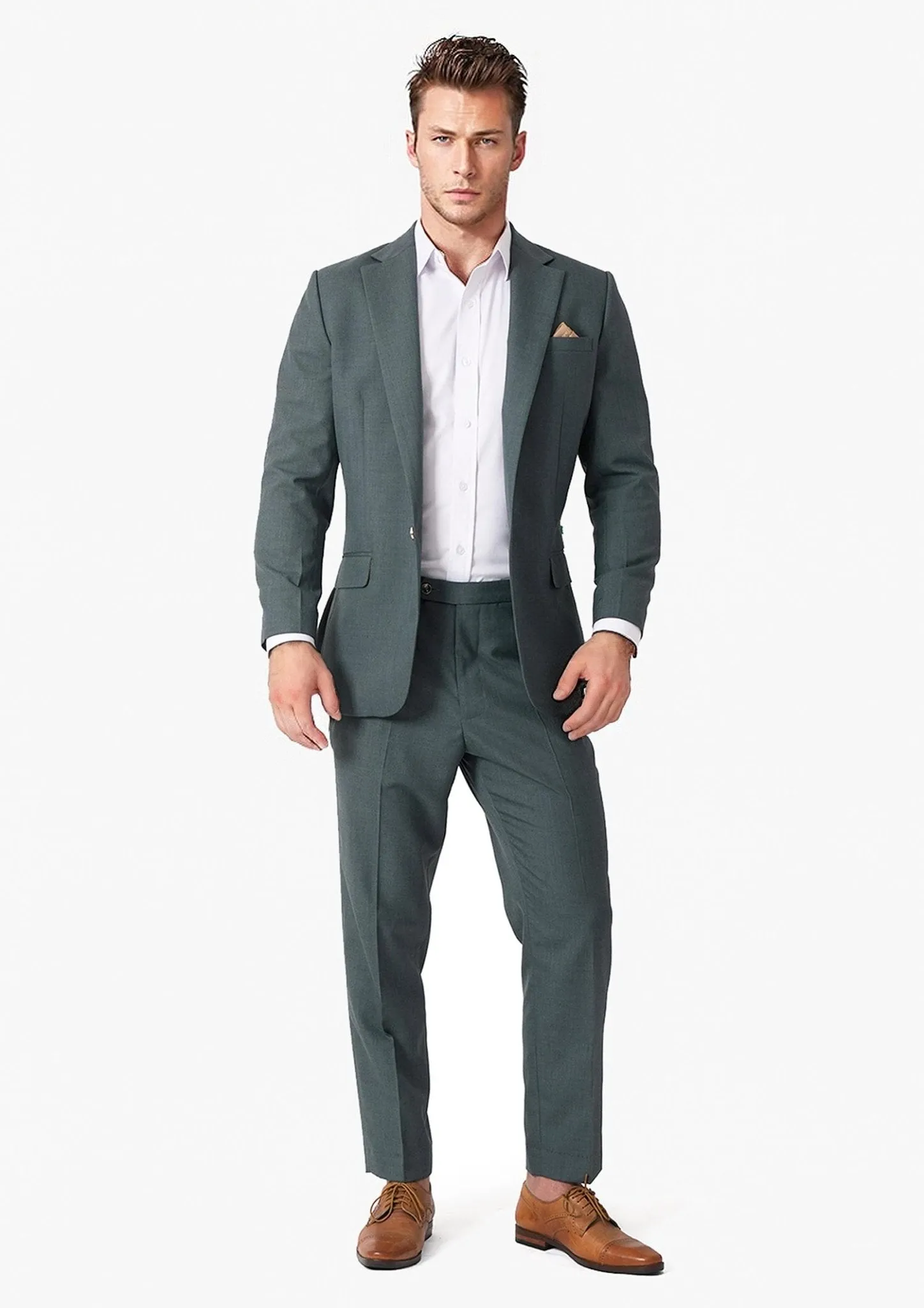 Lafayette Sage Sharkskin Suit sold by Sartoro product image thumbnail 3