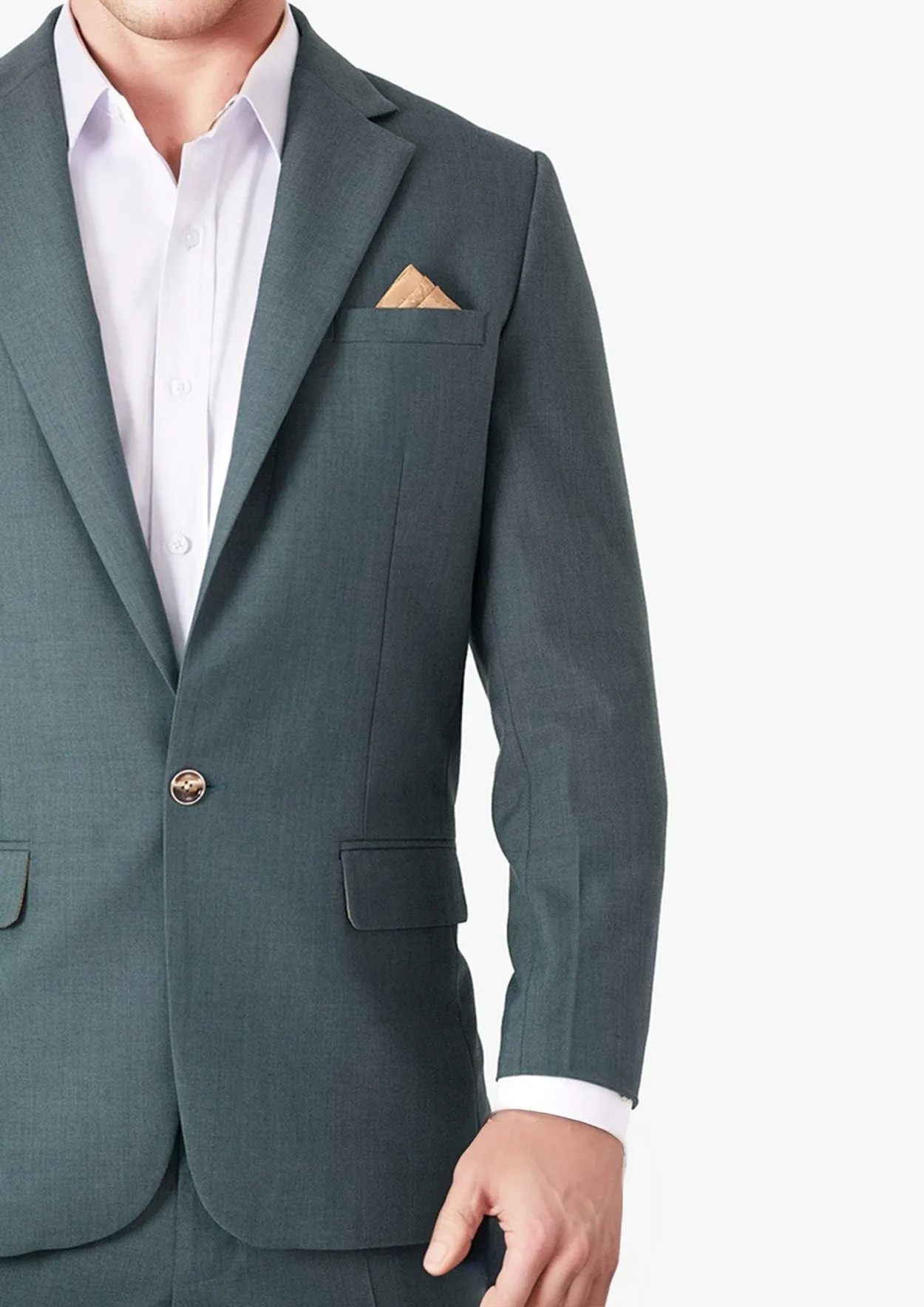Lafayette Sage Sharkskin Suit sold by Sartoro product image thumbnail 5