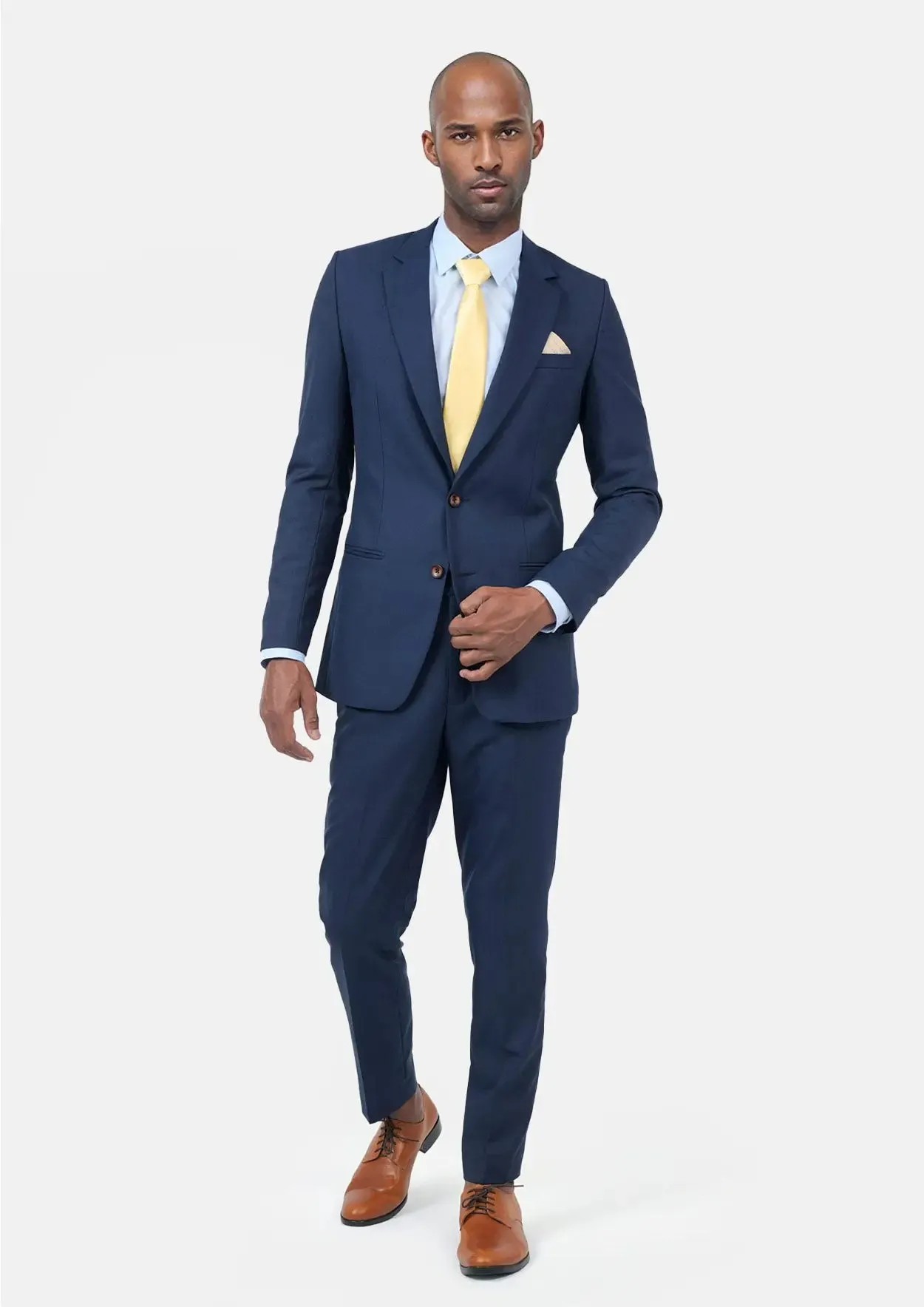 Astor Deep Blue Sharkskin Suit sold by Sartoro product image thumbnail 3
