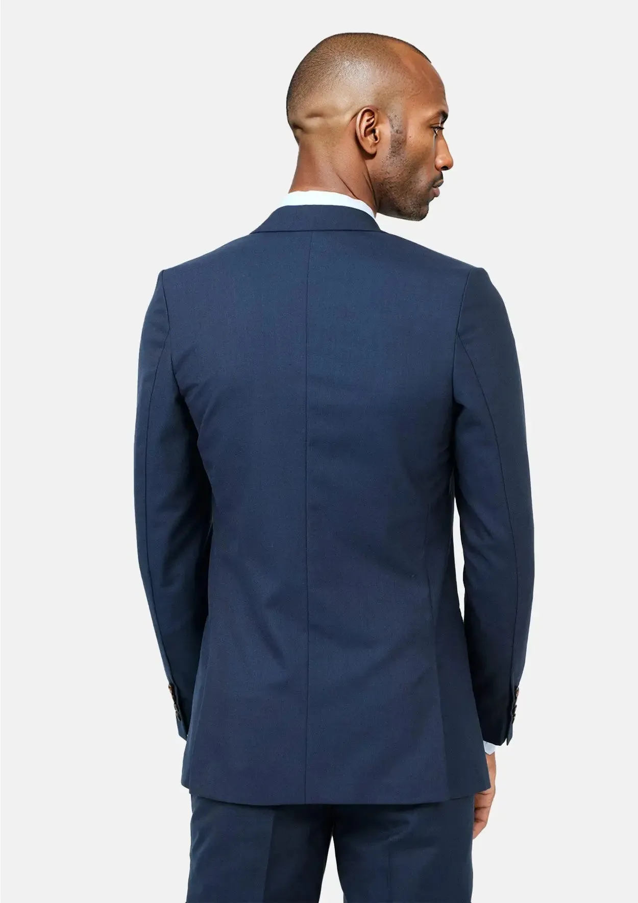 Astor Deep Blue Sharkskin Suit sold by Sartoro product image thumbnail 5