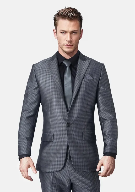 Bowery Grey Microcheck Suit sold by Sartoro